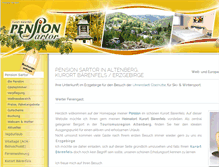 Tablet Screenshot of pension-sartor.de